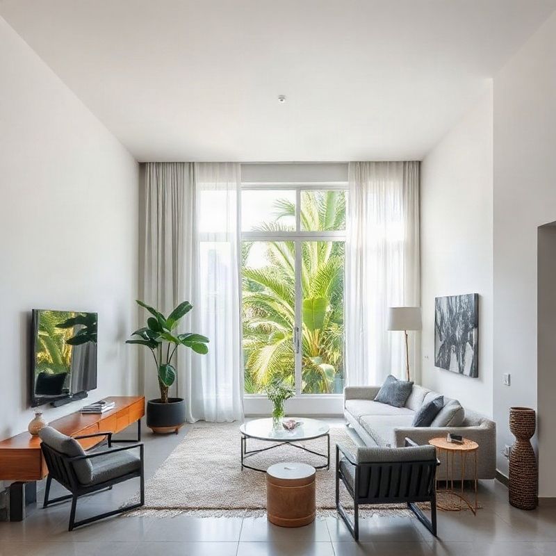 Interior de apartamento com iluminação natural em Belo Horizonte